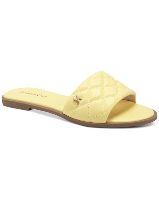 Macy's store yellow sandals