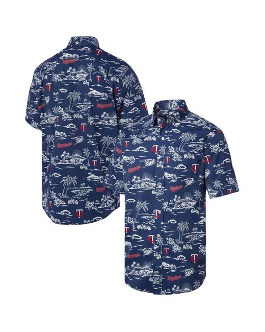 Reyn Spooner Blue Minnesota Twins Kekai Performance Button-down Shirt for men