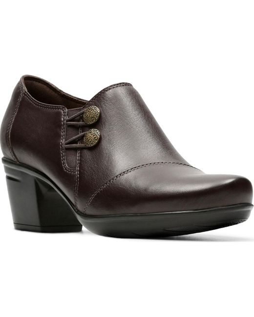 Clarks Black Emslie Warren Closed Toe Shooties