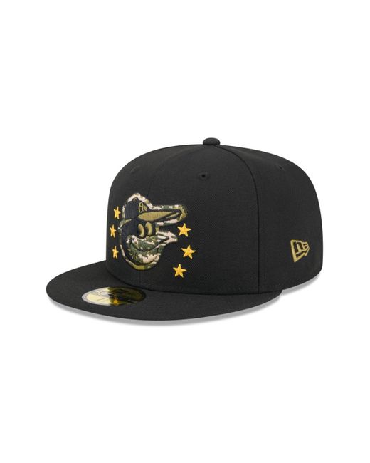 KTZ Black Kansas City Royals 2024 Armed Forces Day On-field 59fifty Fitted Hat for men