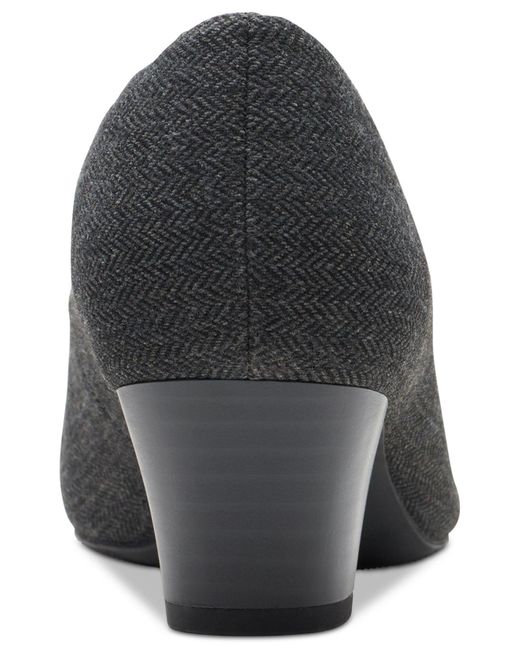 Clarks Teresa Step Blockheel Comfort Pumps in Black Lyst
