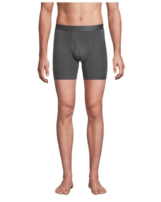 Lands' End Black Flex Performance Boxer Brief 3 Pack for men