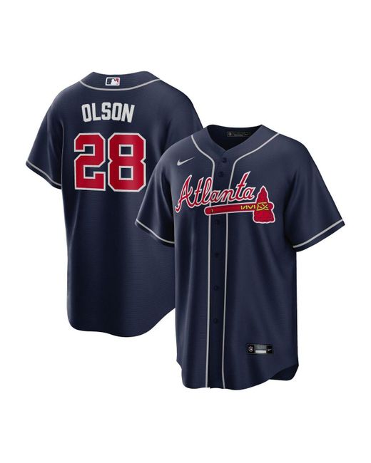 Nike Matt Olson Navy Atlanta Braves Alternate Replica Player Jersey in ...