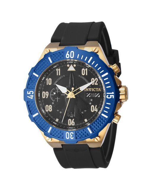 INVICTA WATCH Black 39892 Aviator Quartz Multifunction Dial Watch for men