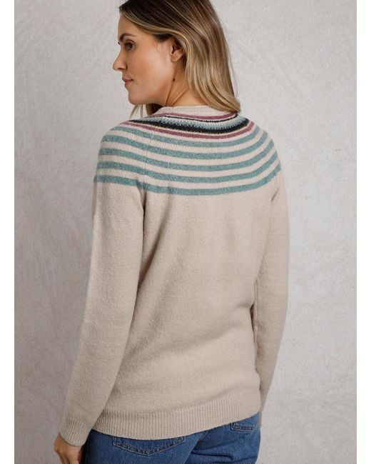 Weird Fish Gray Sinatra Patterned Knit Jumper