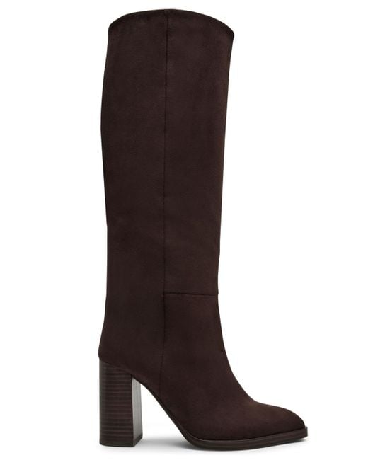 Dolce Vita Brown Bardonny Knee-high Tall Block-heel Dress Boots