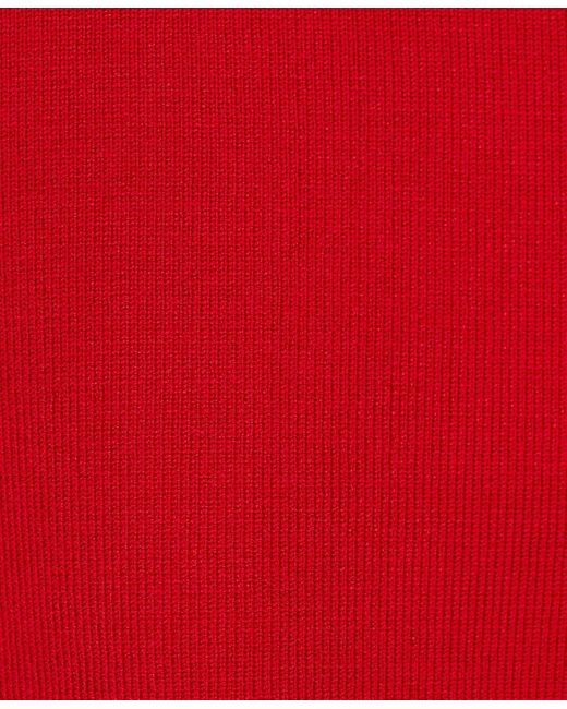 Mango Red Off-the-shoulder Knitted Top