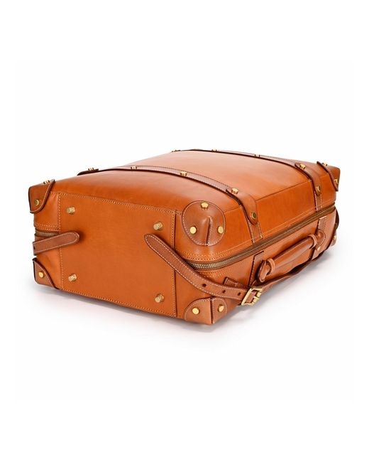 Old Trend Orange Speedwell Medium Leather Trunk Backpack
