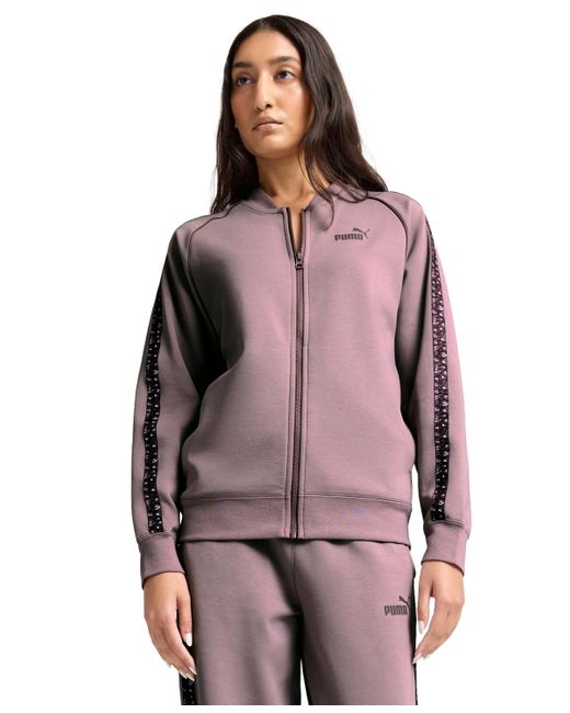 PUMA Purple Essential Animal Track Jacket