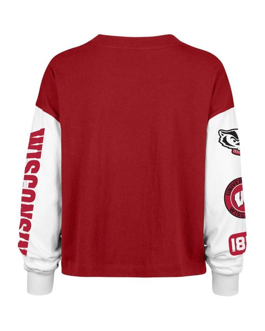 '47 Red Wisconsin Badgers Sydney Long Sleeve T-shirt