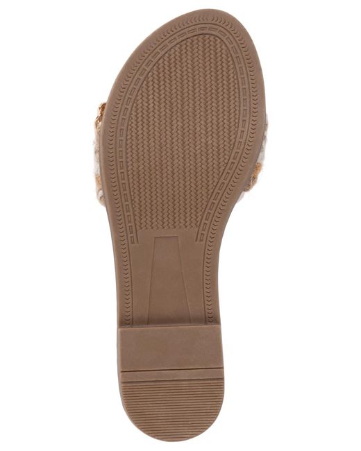 Gc Shoes Brown Devon Grommet Toe Loop Flat Sandals