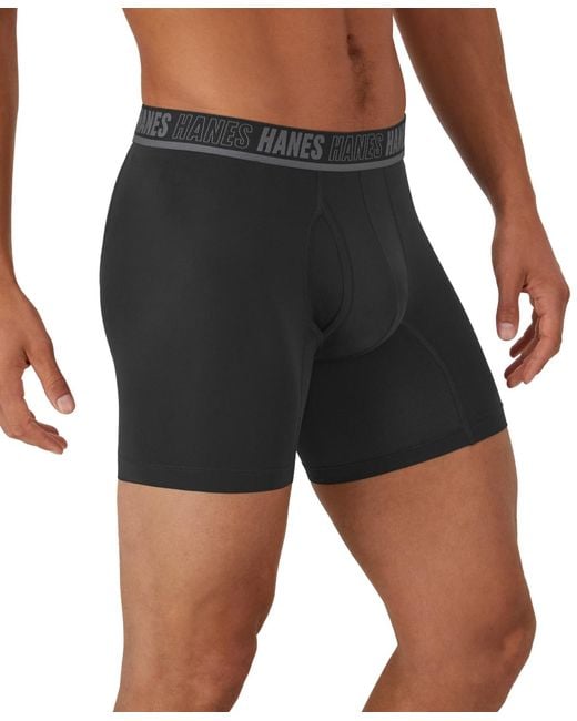 Hanes Blue Performance Boxer Briefs for men