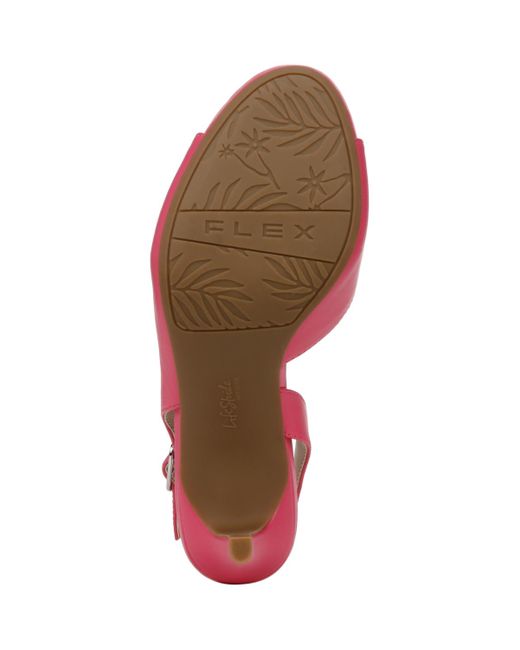 LifeStride Pink Teller 2 Slingback Peep Toe Pumps