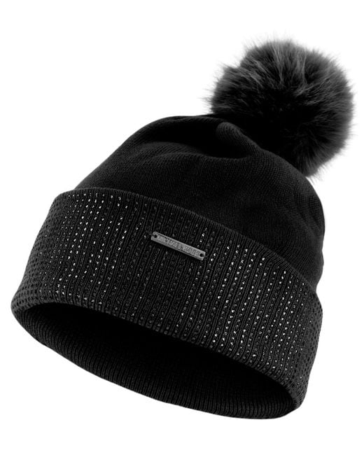 Michael Kors Black Michael Fine Crystal Cuff Hat