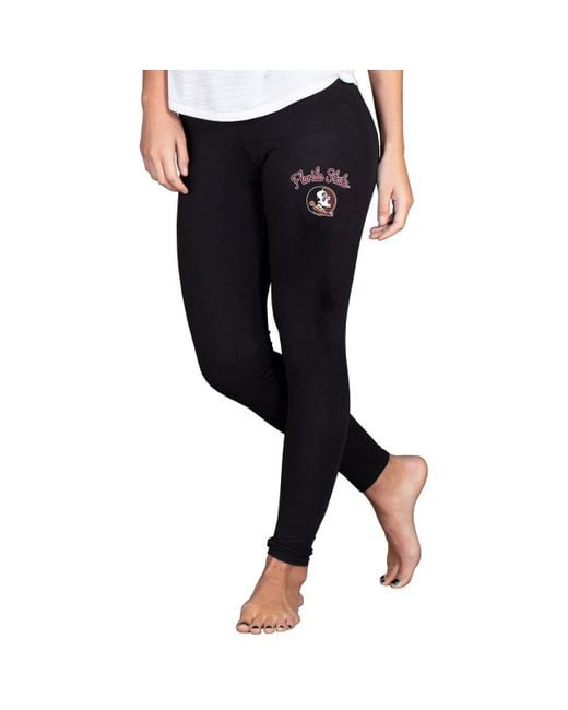 Concepts Sport Black Florida State Seminoles Fraction Essential leggings