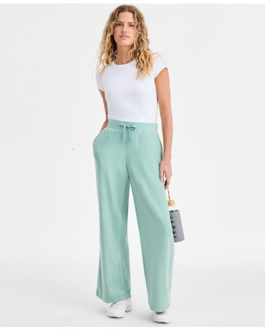 ID Ideology Blue Butter Fleece Drawstring-waist Pants
