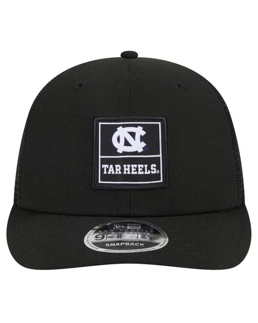KTZ Black North Carolina Tar Heels Labeled 9fifty Snapback Hat for men