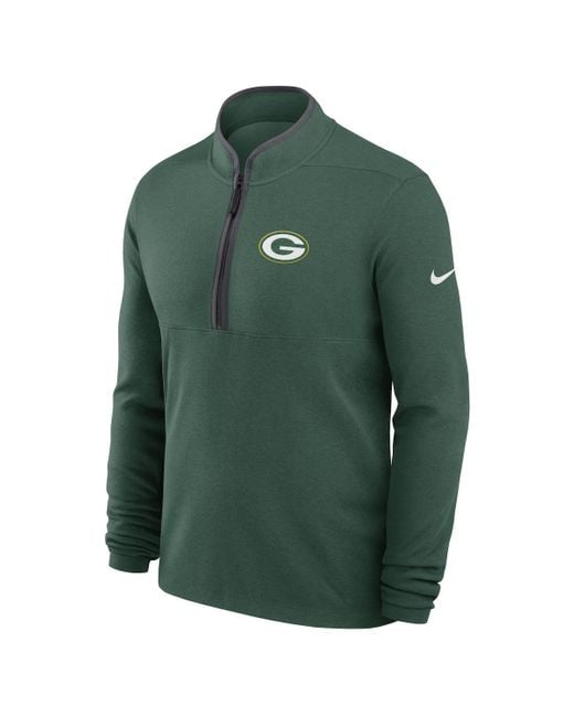 Nike Green Bay Packers Lightweight Victory Performance Half-zip Pullover for men