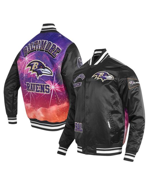 Pro Standard Black Baltimore Ravens Sublimated Satin Full-snap Jacket for men