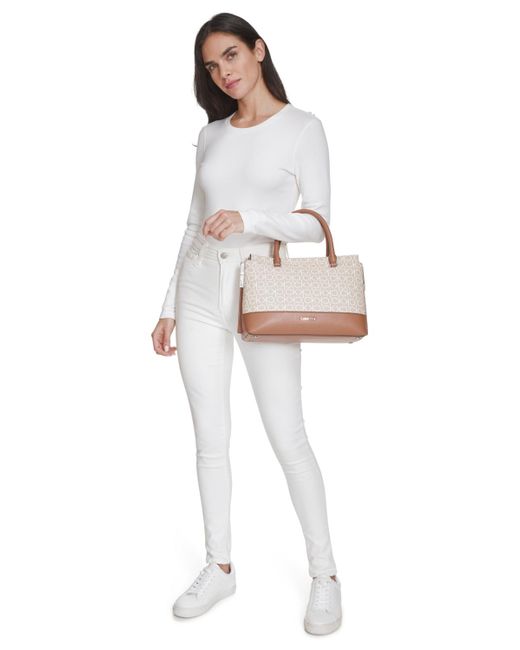 Calvin Klein Brown Bianca Satchel