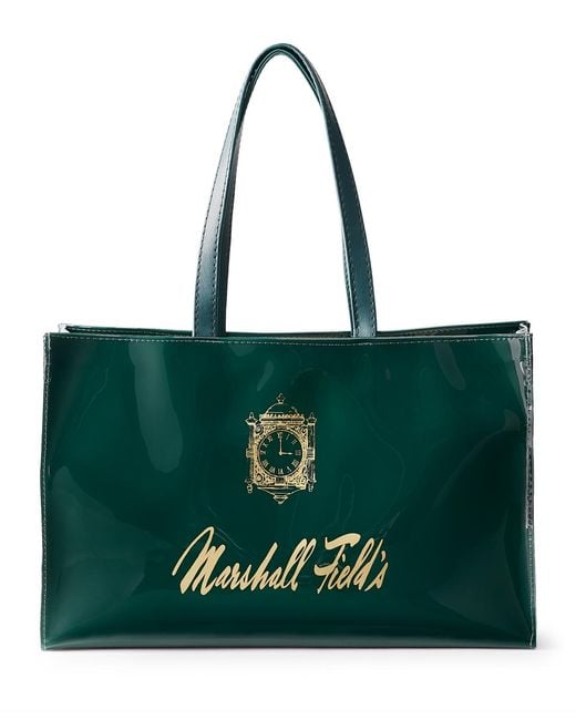 Macy's Green Marshall Field's Large Tote Bag