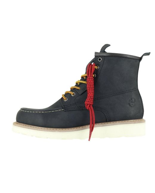 Berrendo Blue 6" Moc Toe Work Boots for men