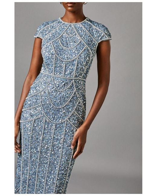 Coast Blue Embellished Pencil Dress