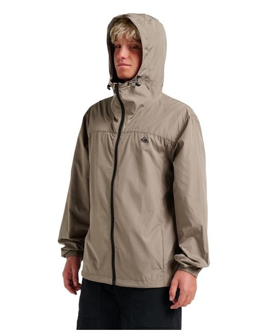 Quiksilver Brown Overcast Windbreaker Jacket for men