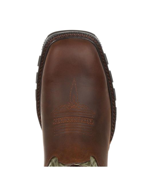 Durango Brown Maverick Xp Waterproof Western Work Boot for men