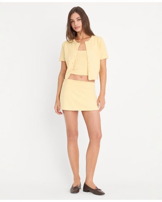 GOOD AMERICAN Natural The Keepsake Pull-on Skort