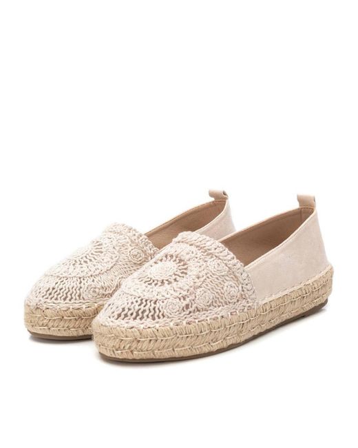 Xti Natural Braided Moccasins