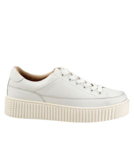 Trotters White Baylor Sneaker