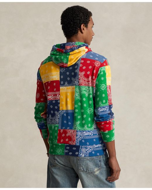 Polo Ralph Lauren Multicolor Patchwork-print Spa Terry Hoodie for men