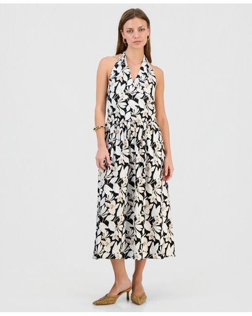 inc maxi dress I.N.C. International Concepts Women's Allover Ruffle Halter Maxi Dress, Macy's Exclusive
