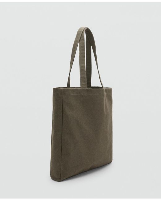 Mango Green Cotton Tote Bag for men