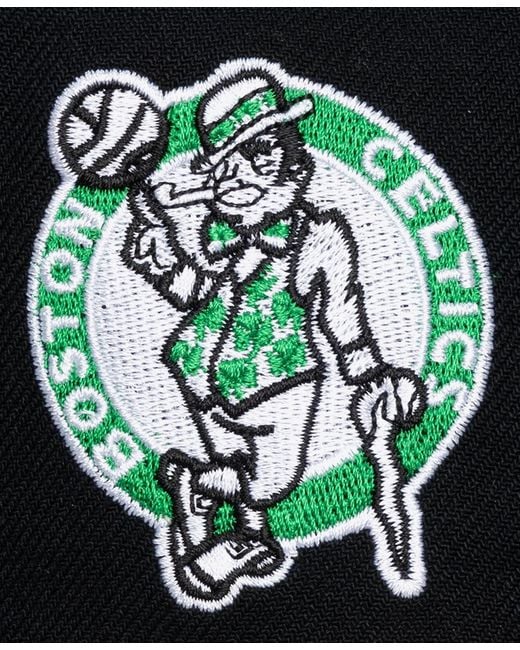 Mitchell & Ness Green Boston Celtics Old School Snapback Structured-fit Cap for men