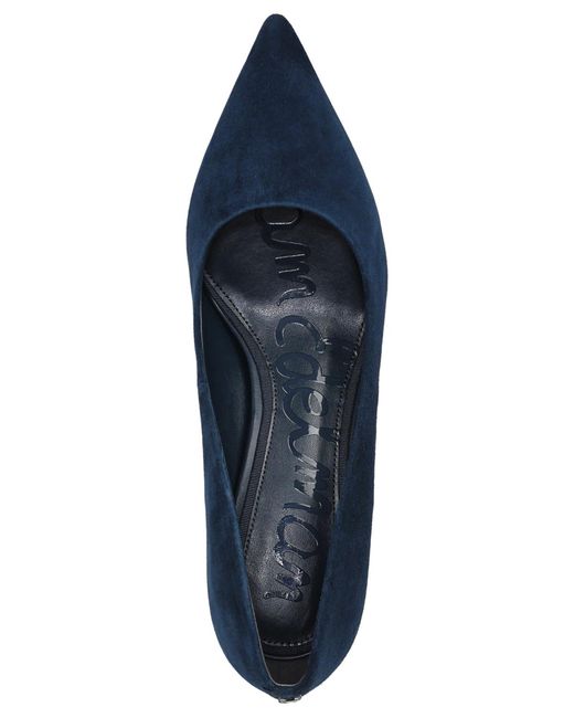 Sam Edelman Blue Vienna Pointed Toe Pumps