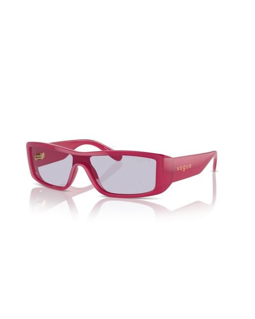 Vogue Eyewear Pink Rectangle Sunglasses