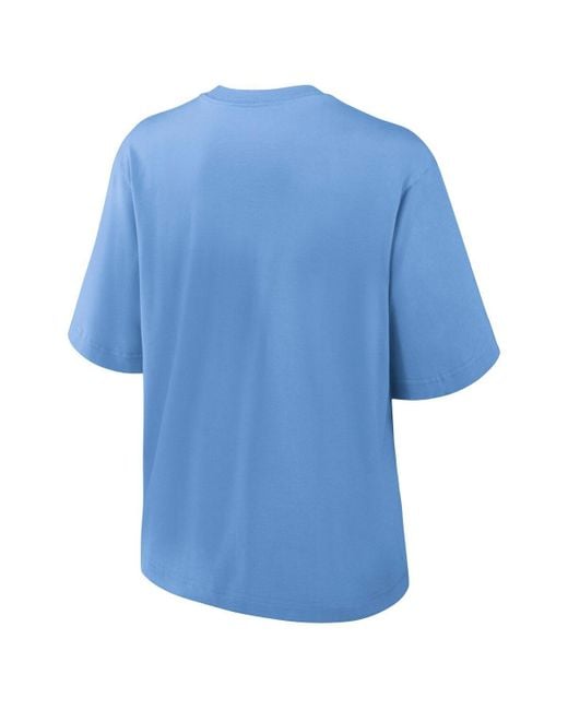 Nike Blue Milwaukee Brewers City Connect Logo Boxy T-shirt