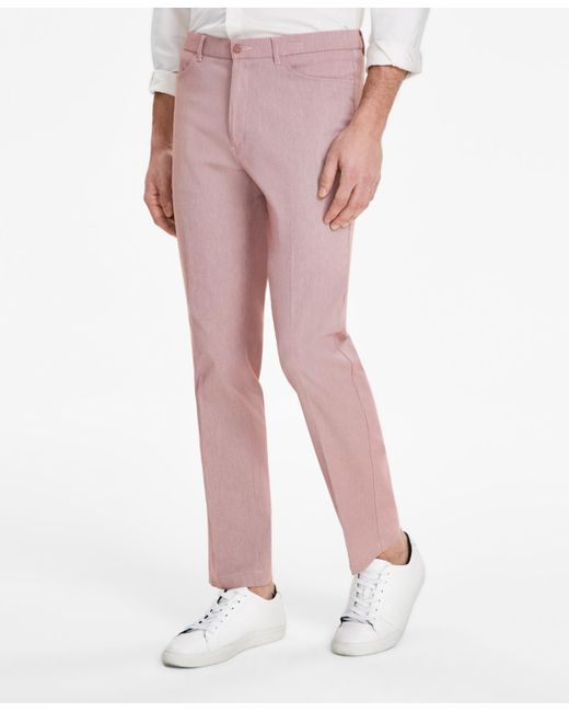 Tommy Hilfiger Pink Modern-fit Twill Pants for men