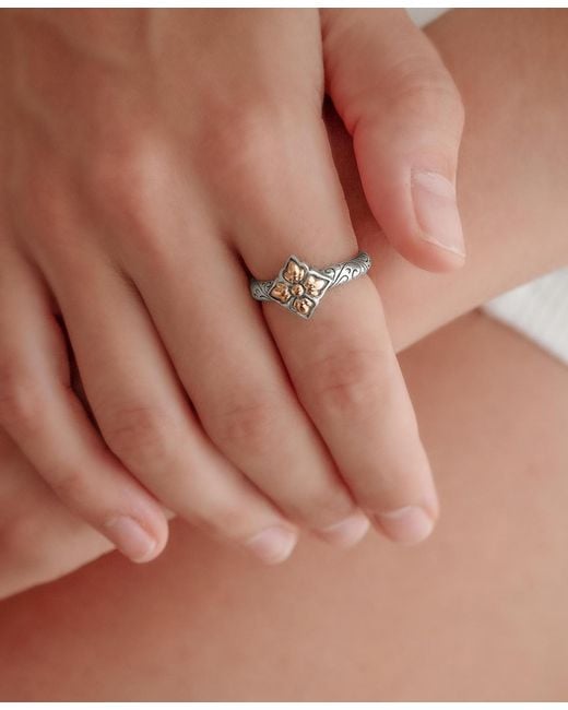 DEVATA White Maple Leaf Ring