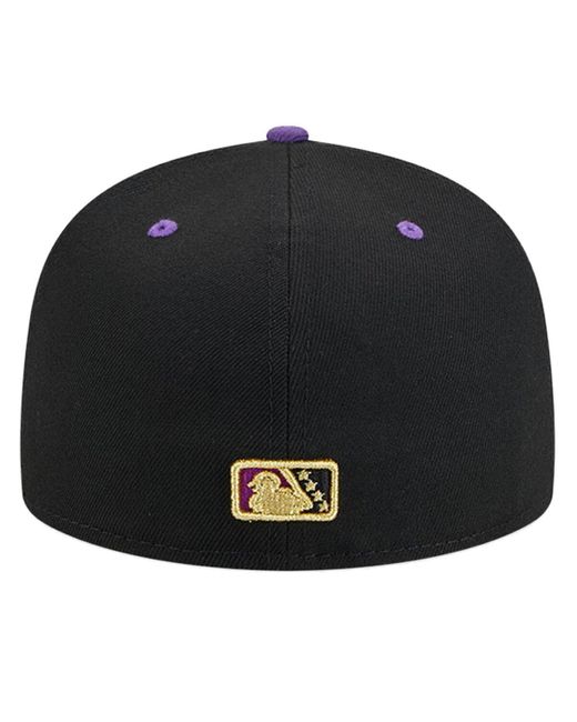 KTZ Black Fresno Grizzlies Copa De La Diversion 59fifty Fitted Hat for men