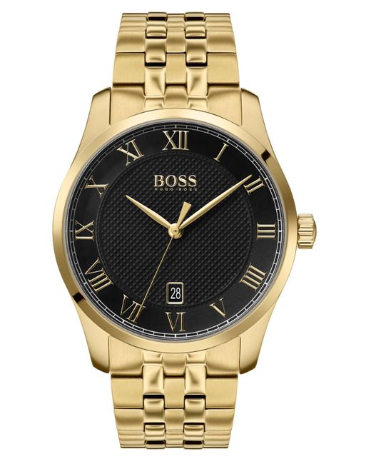 BOSS by Hugo Boss Metallic Men's Master Date Bracelet Strap Watch for men