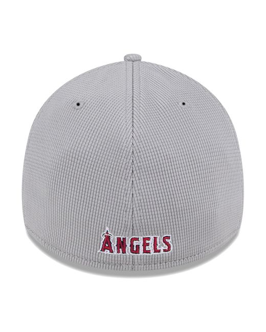 KTZ Gray Los Angeles Angels Active Pivot 39thirty Flex Hat for men