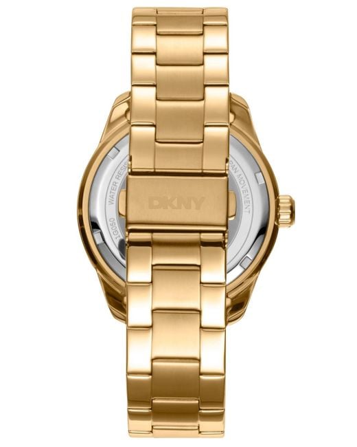 DKNY Metallic Crosby Sport Black -tone Stainless Steel Bracelet Watch for men