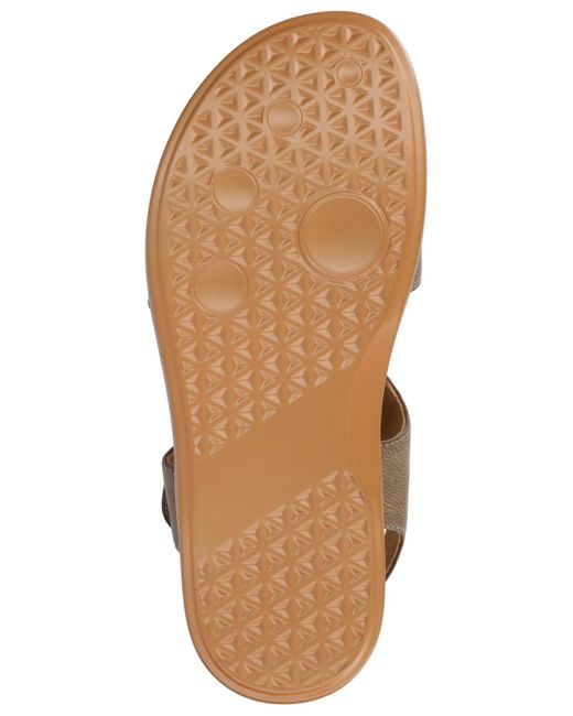 Journee Collection Brown Mira Footbed Flat Sandals