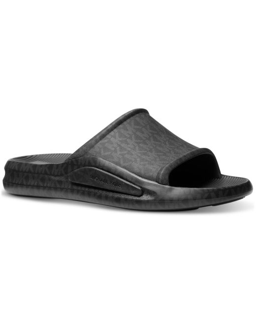 Michael Kors Black Griffin Slide Sandals for men
