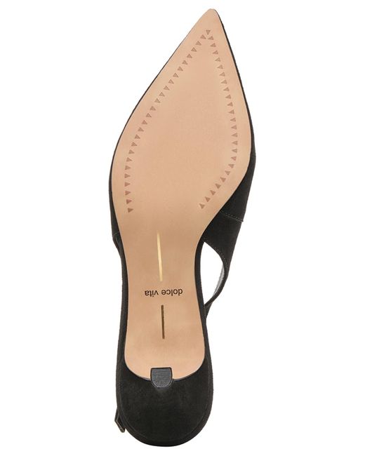 Dolce Vita Black Alenna Kitten-heel Slingback Pumps