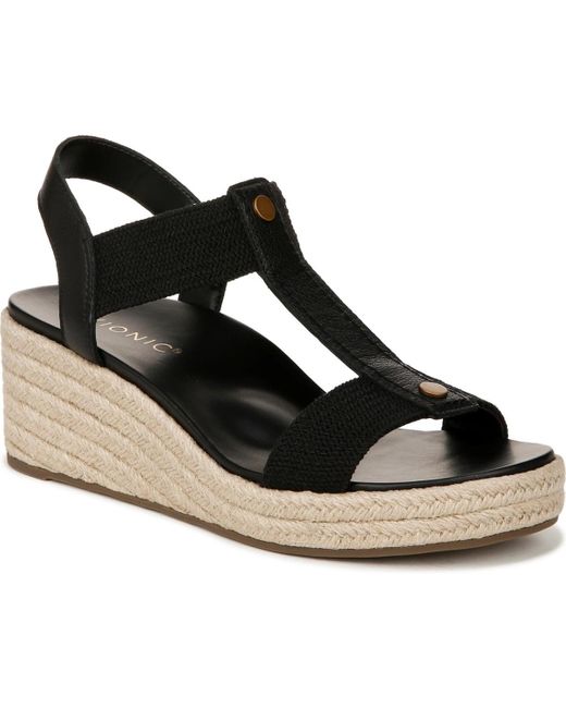 Vionic Black Calera Espadrille Sandals