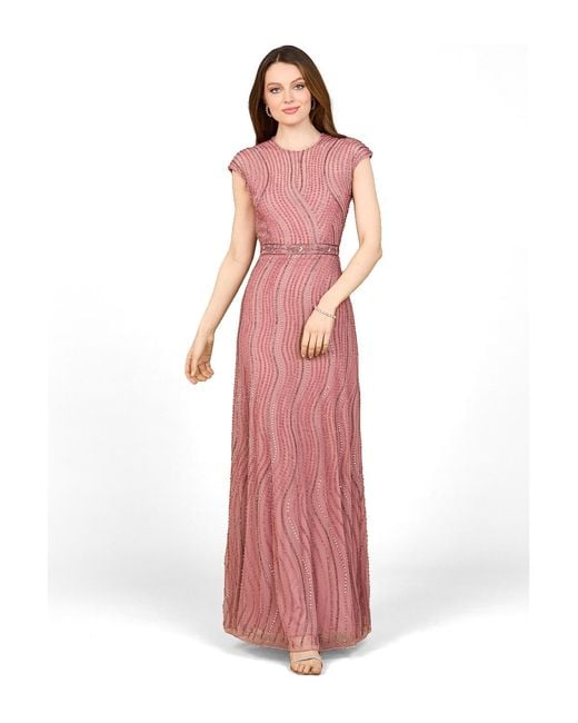 Lara Pink Cap Sleeve